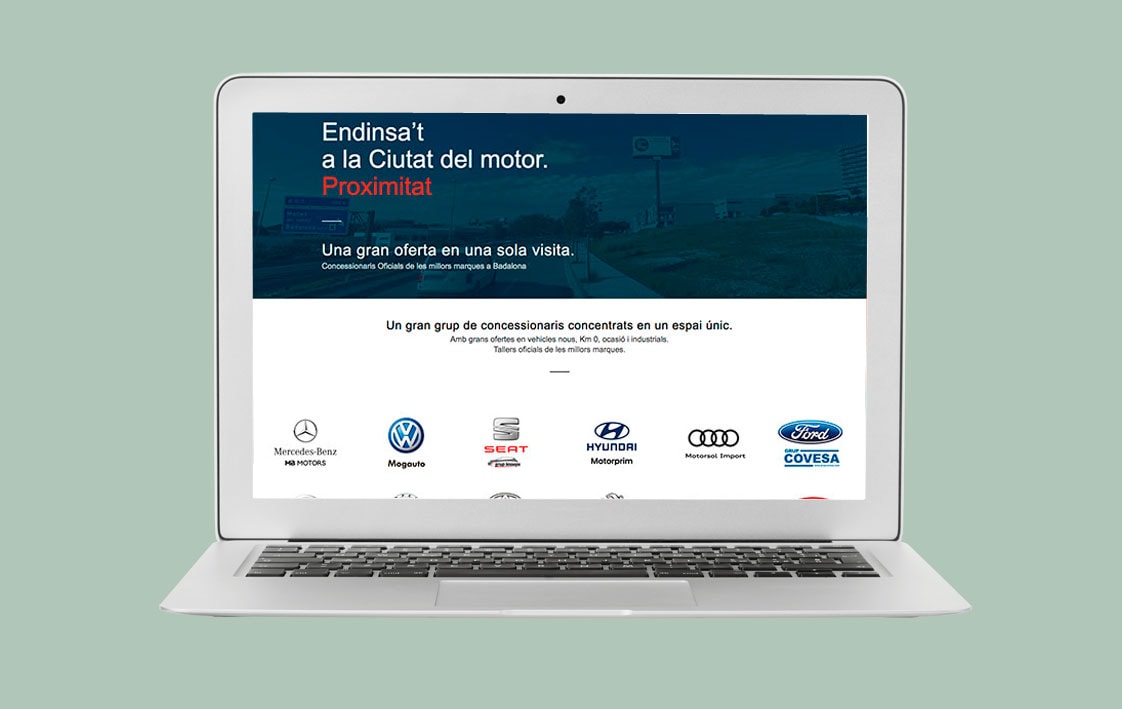 Disseny web Ciutat del Motor - Top Imatge Disseny de Badalona