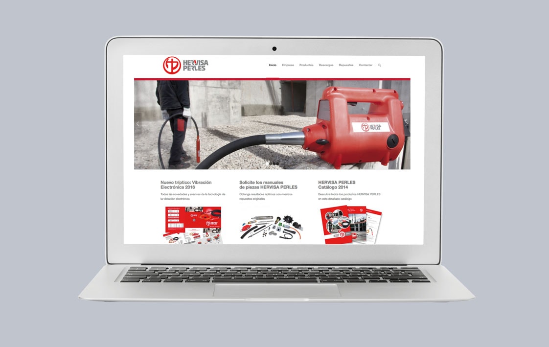Disseny web HERVISA PERLES - Top Imatge Badalona