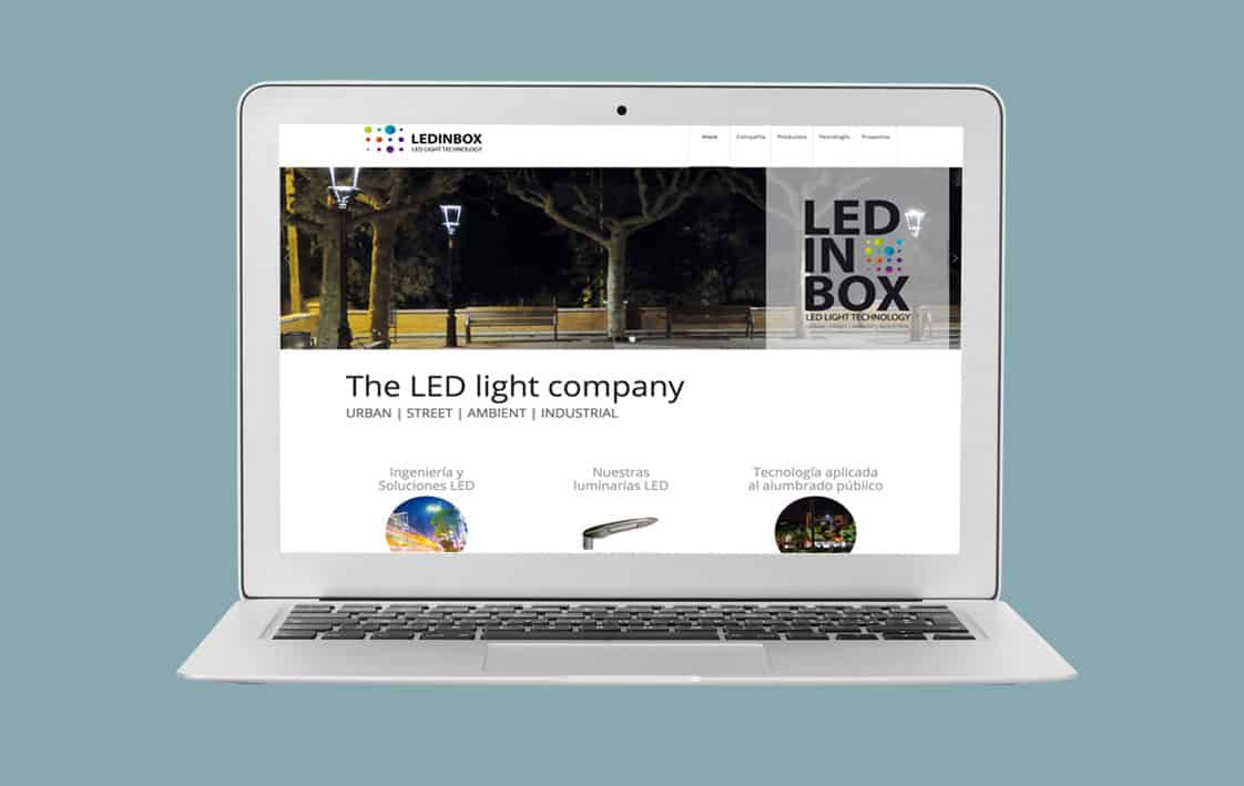 Disseny web LEDINBOX - Top Imatge Badalona